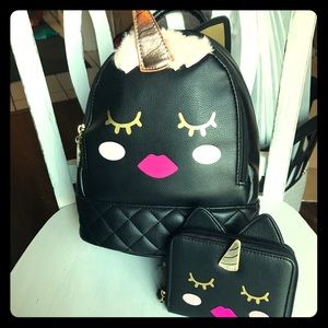 Betsey Johnson pack back and wallet set NWT